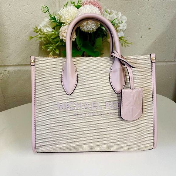 Michael Kors 35S2G7ZC5C Milerra SM Shopper Tz Xbody In Powder Blush - Picture 2 of 7